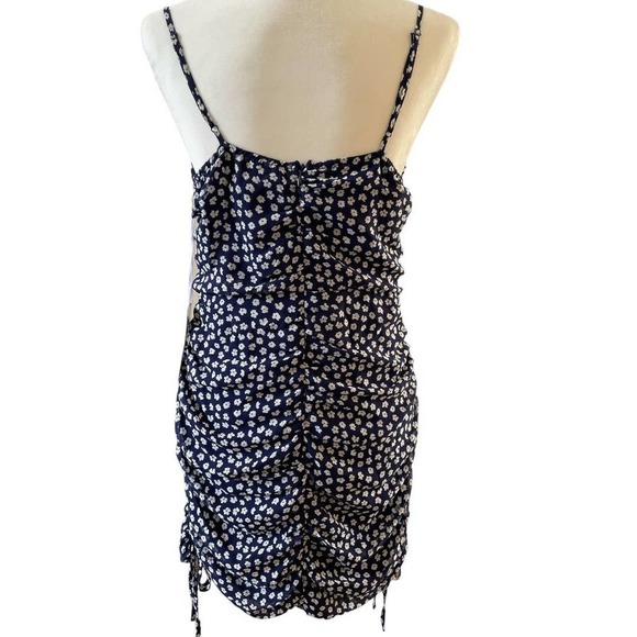 Purple Snow Women's Daisy Floral Bodycon Dress Navy Blue Size Medium - Picture 4 of 6